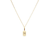 Yellow Gold Letter N