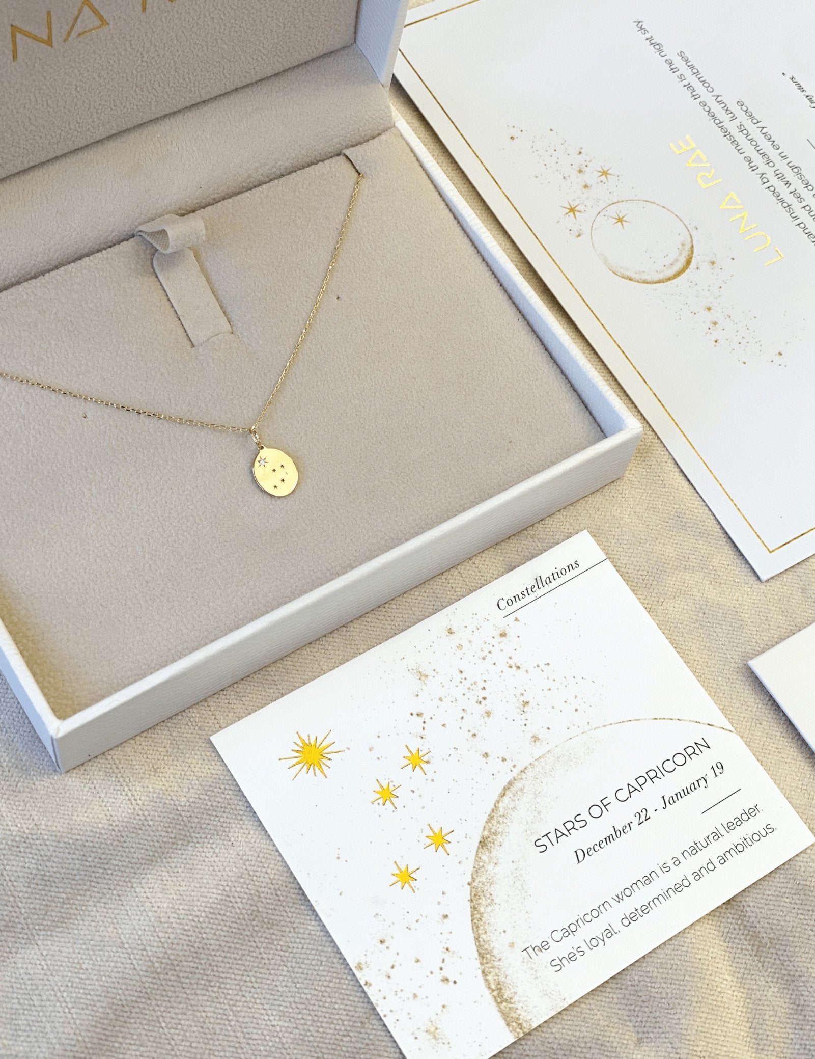 Picture of Luna Rae Yellow Gold Stars of Capricorn