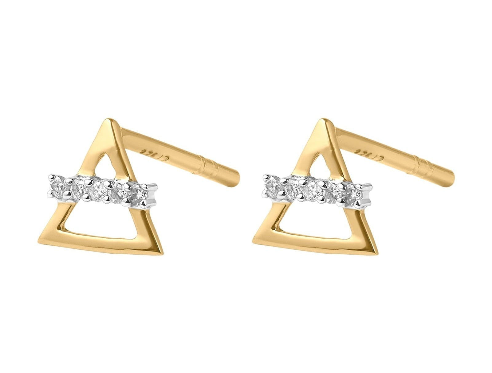 Picture of Luna Rae Solid 9k Gold Air Element Studs