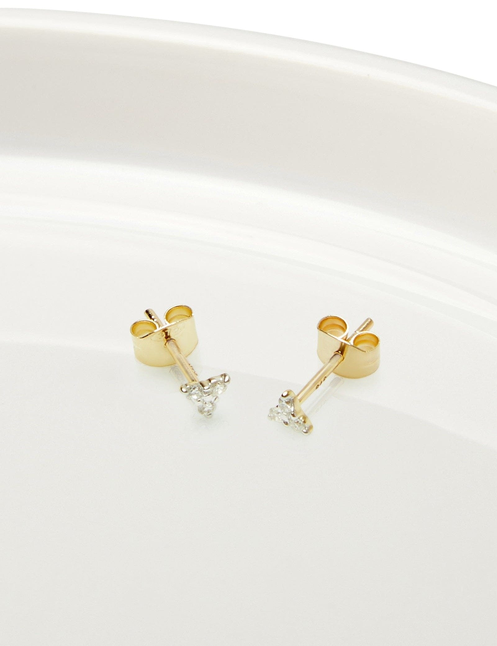 Picture of Luna Rae Solid 9k Gold Diamond Dancer Studs