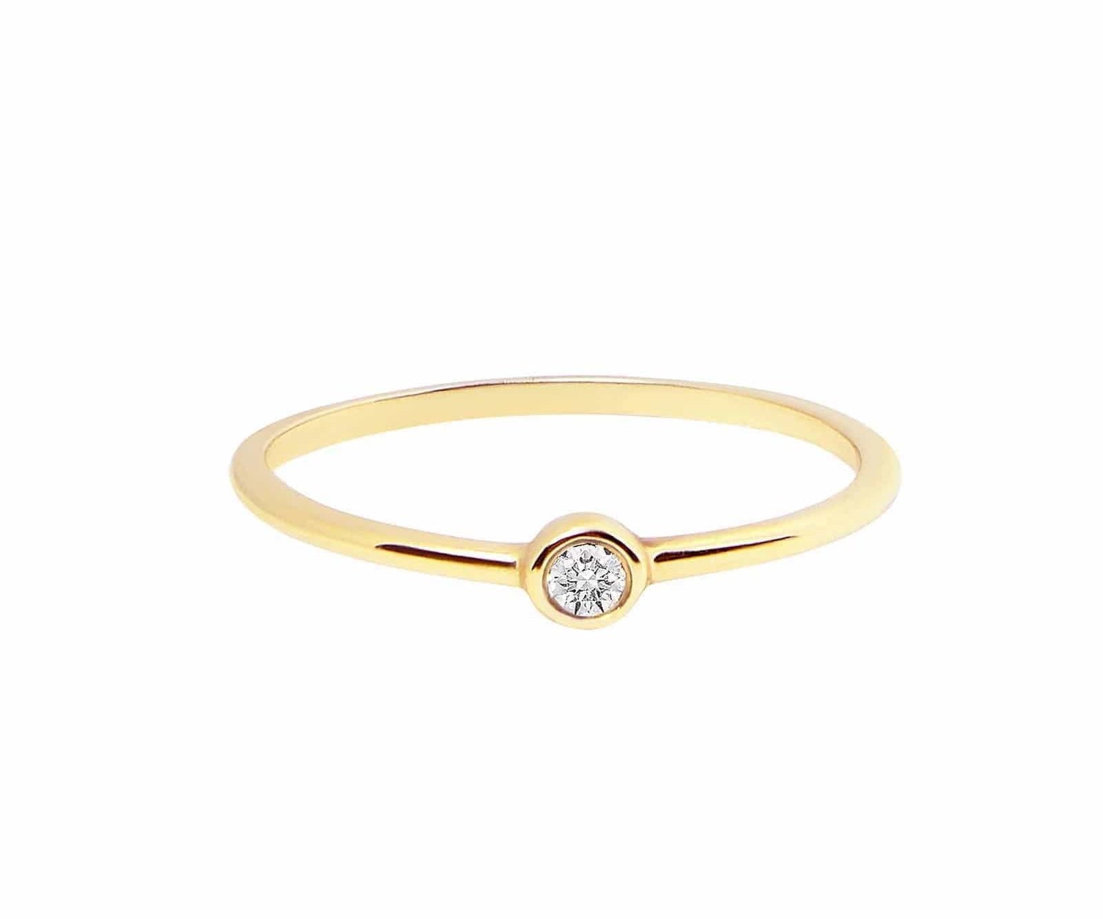 Picture of Luna Rae Solid 9k Gold Diamond Sky Ring