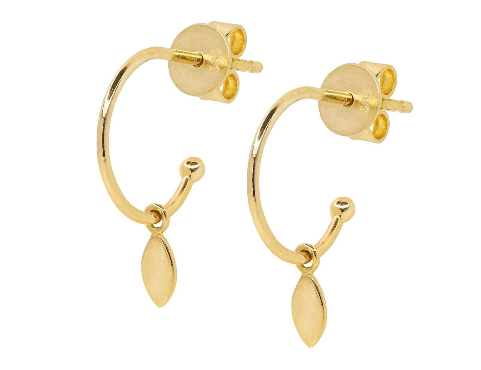 Picture of Luna Rae Solid 9k Gold Drops of Dawn Earrings