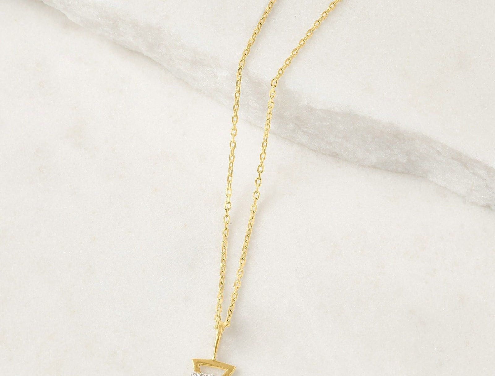 Picture of Luna Rae Solid 9k Gold Earth Element Necklace