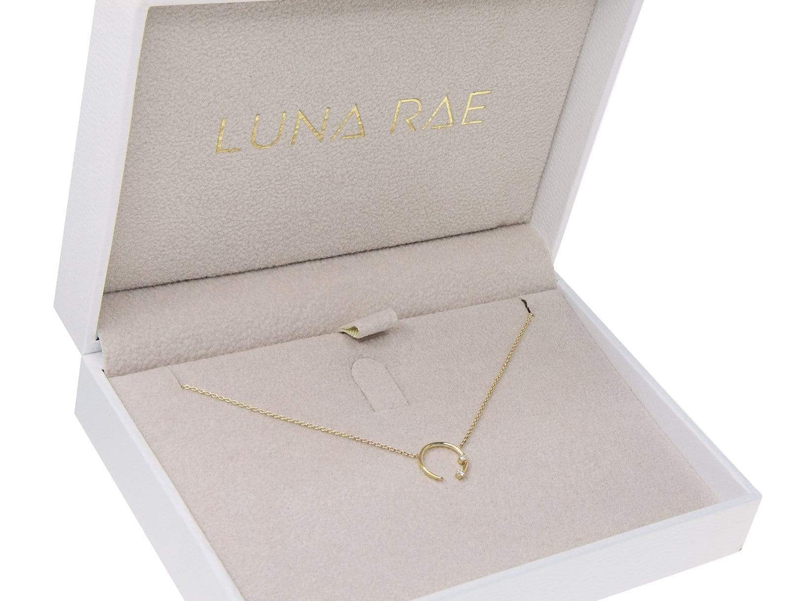 Picture of Luna Rae Solid 9k Gold Eclipse Necklace