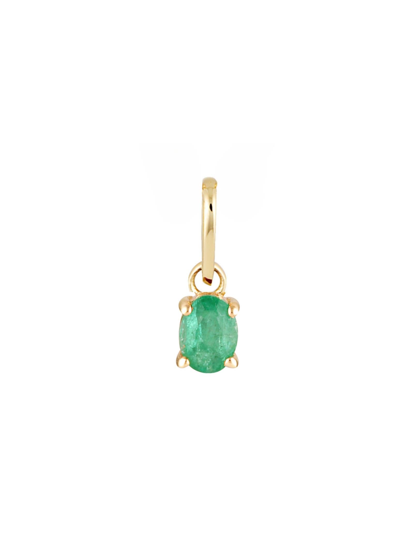 Picture of Luna Rae Solid 9k Gold Emerald Necklace