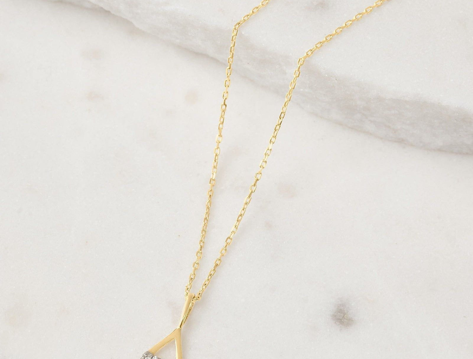 Picture of Luna Rae Solid 9k Gold Fire Element Necklace