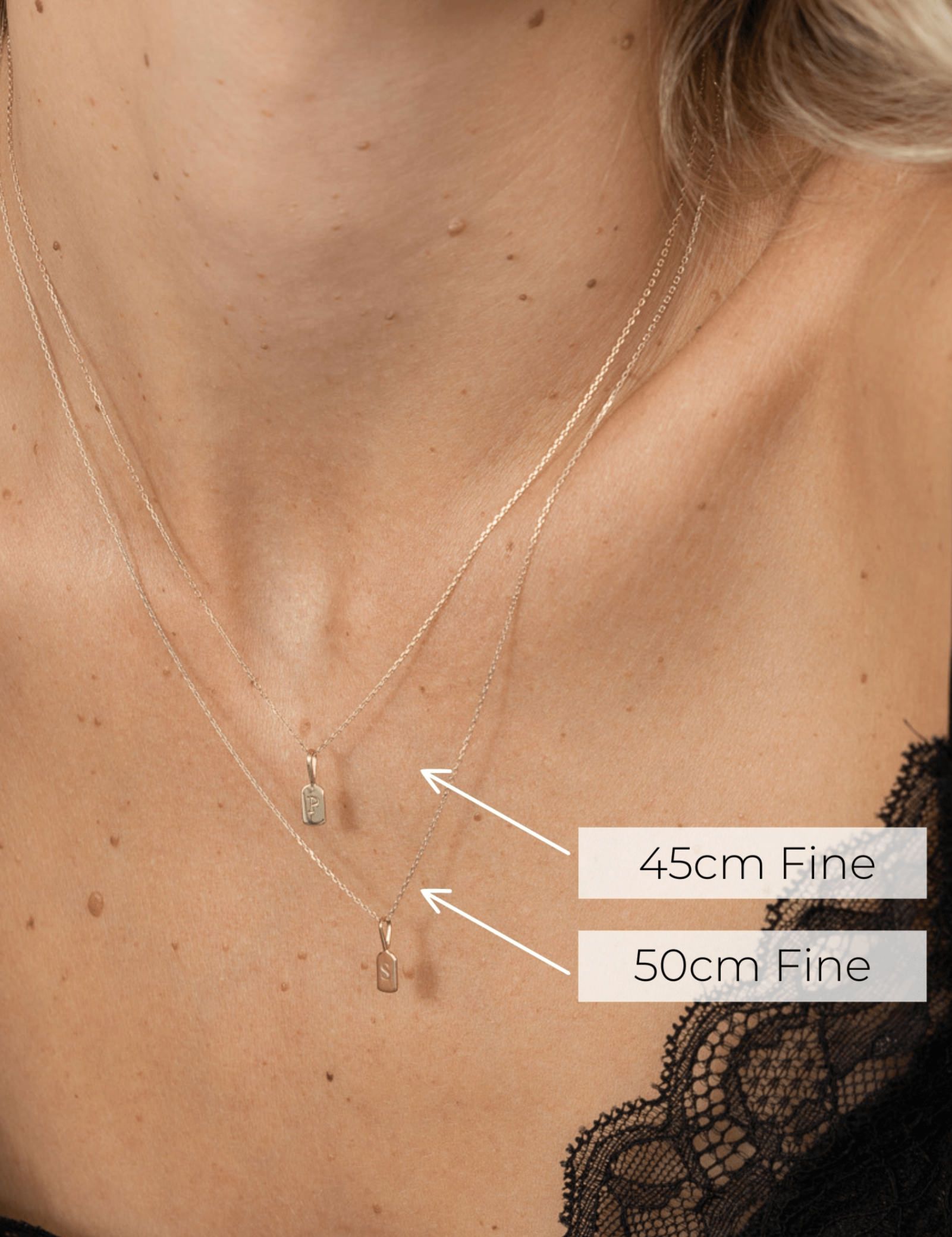 Picture of Luna Rae Solid 9k Gold Fire Element Necklace