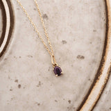 Picture of Luna Rae Solid 9k Gold Garnet Necklace