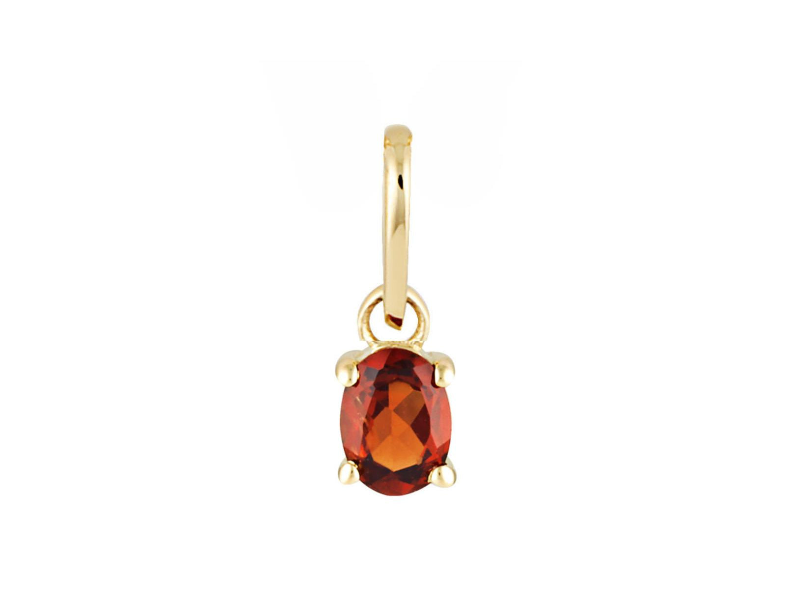 Picture of Luna Rae Solid 9k Gold Garnet Necklace