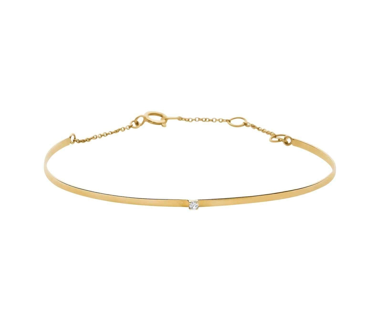 Picture of Luna Rae Solid 9k Gold Horizon Bangle