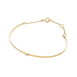 Picture of Luna Rae Solid 9k Gold Horizon Bangle