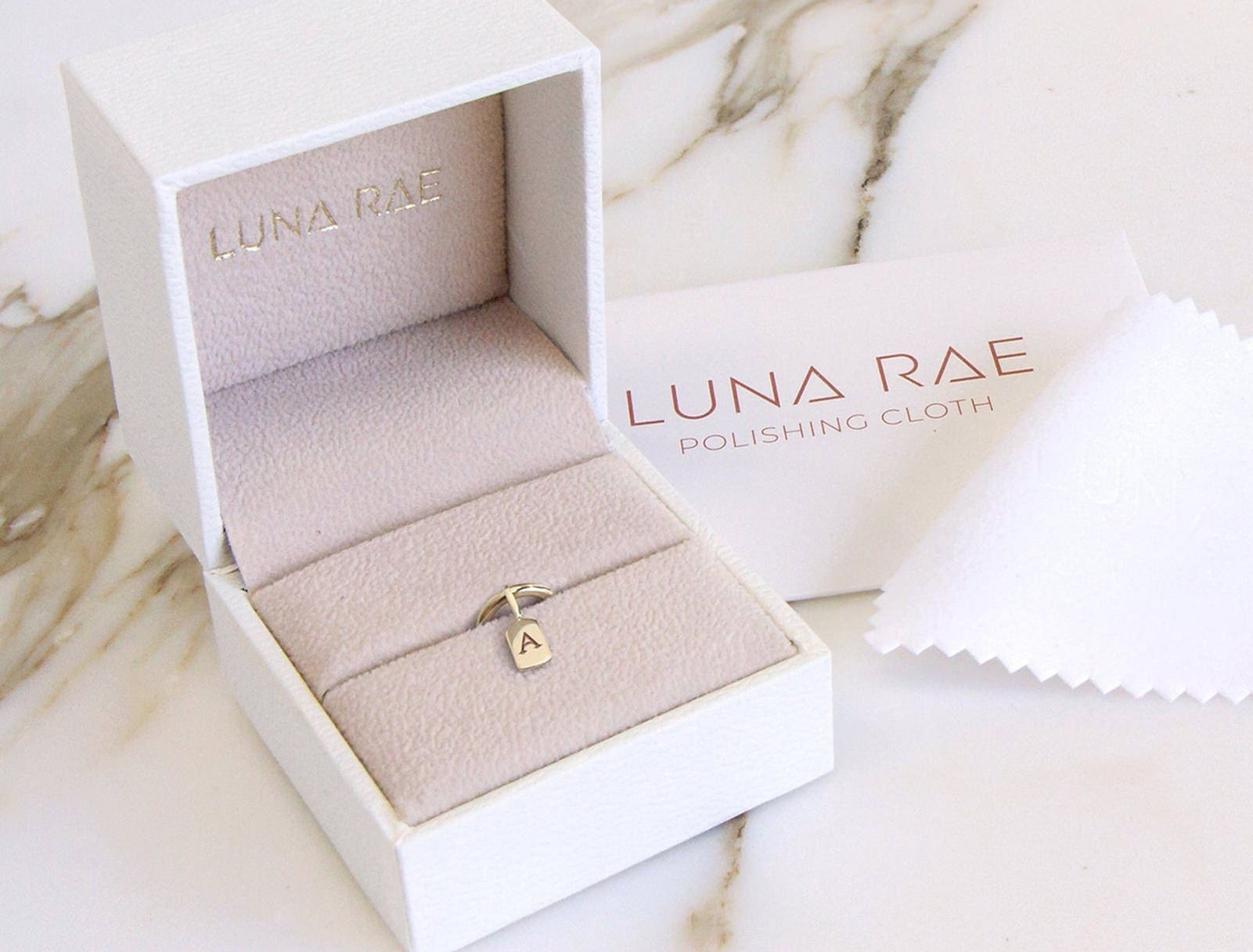 Picture of Luna Rae Solid 9k Gold Letter E