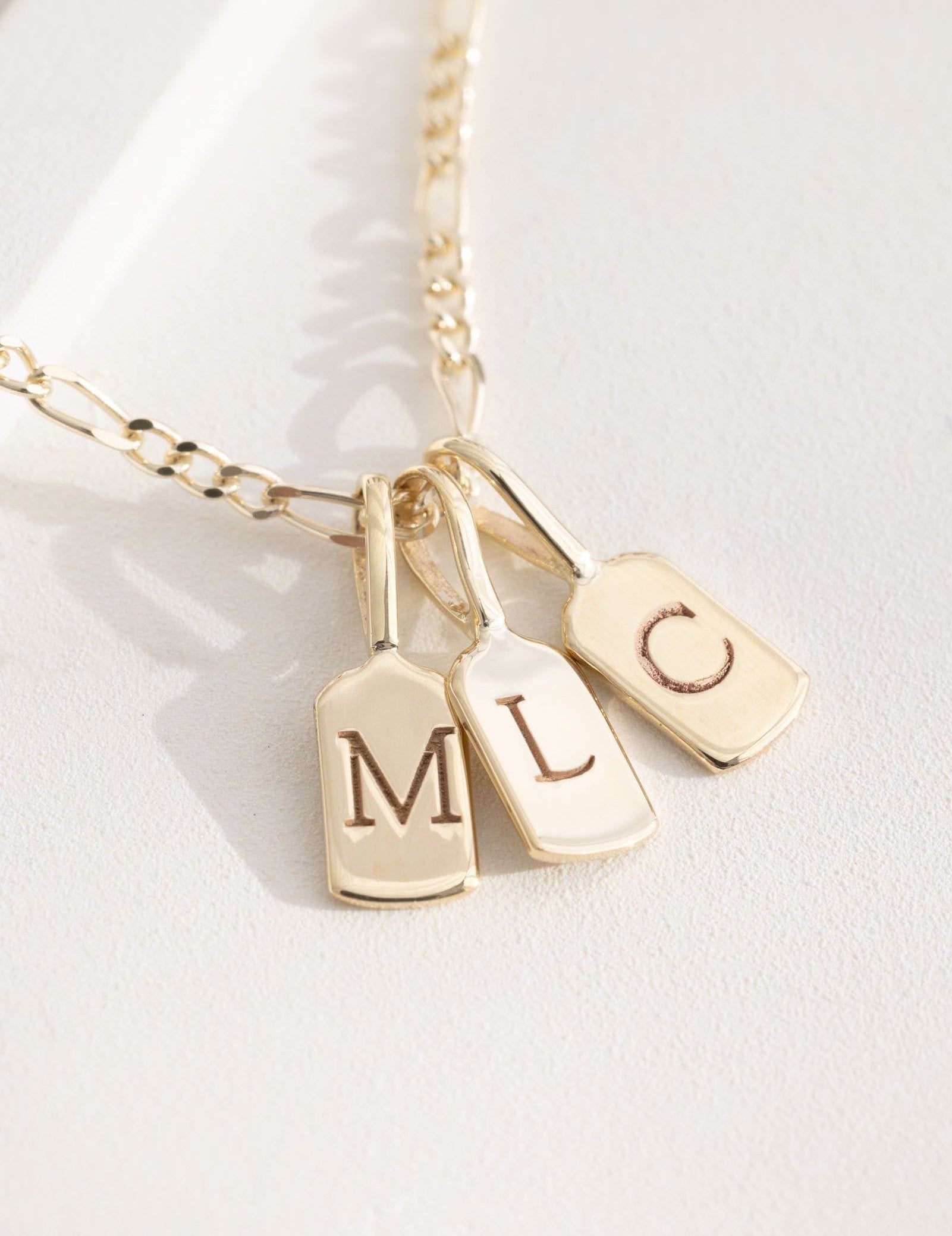 Picture of Luna Rae Yellow Gold Letter M