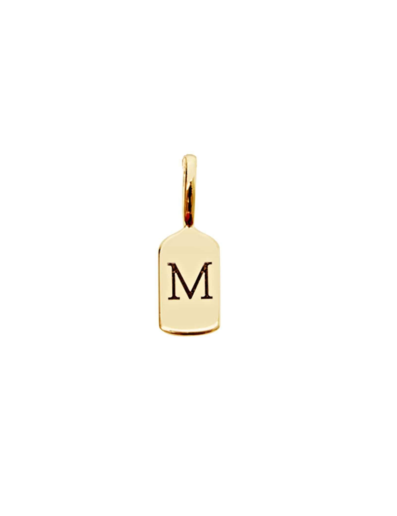 Picture of Luna Rae Yellow Gold Letter M