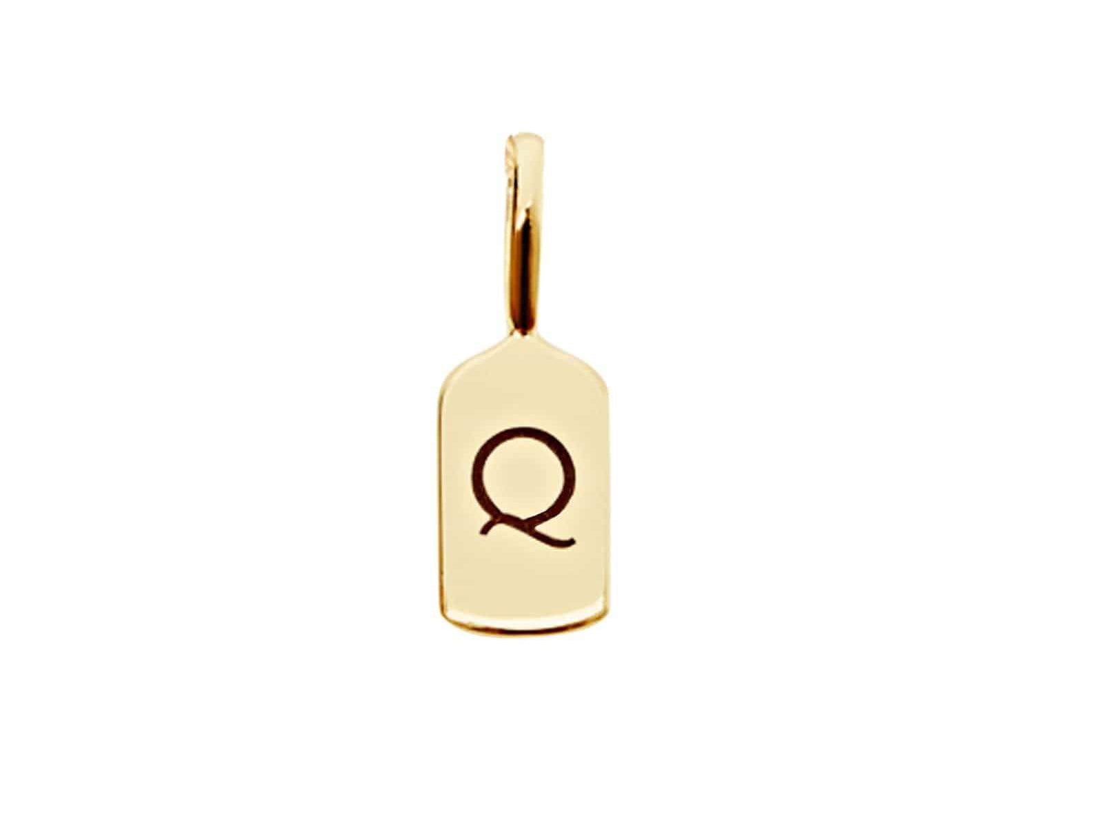 Picture of Luna Rae Solid 9k Gold Letter Q