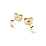 Picture of Luna Rae Solid 9k Gold Moon Studs