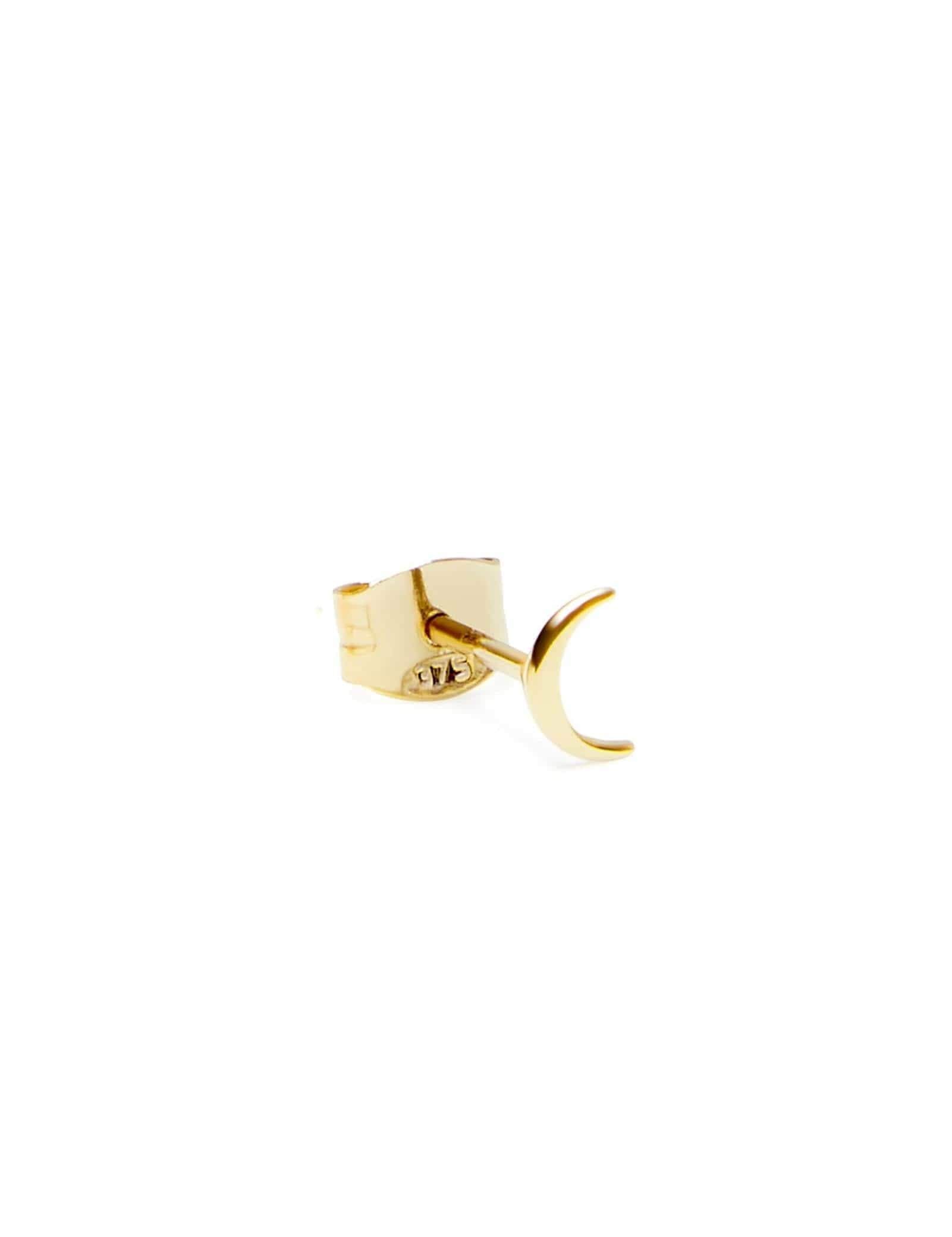 Picture of Luna Rae Solid 9k Gold Moon Studs