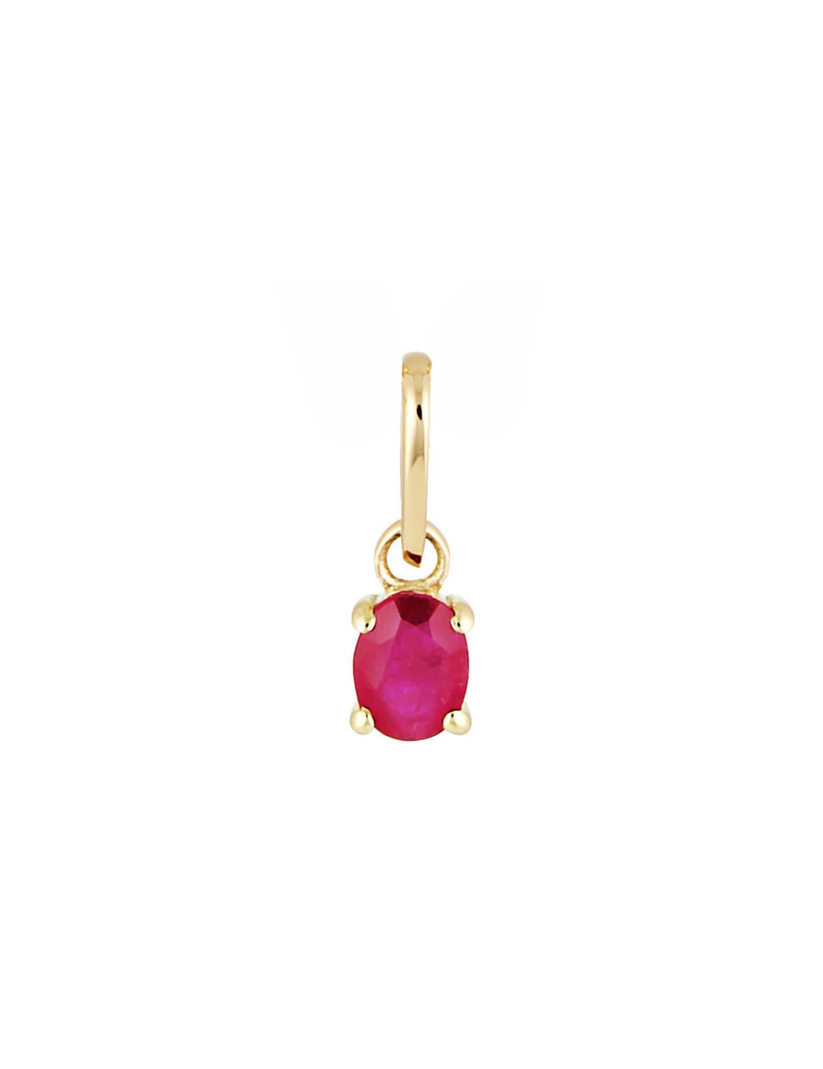 Picture of Luna Rae Solid 9k Gold Ruby Necklace