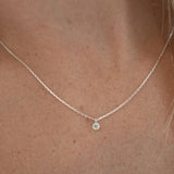 Silver Diamond Sky Necklace