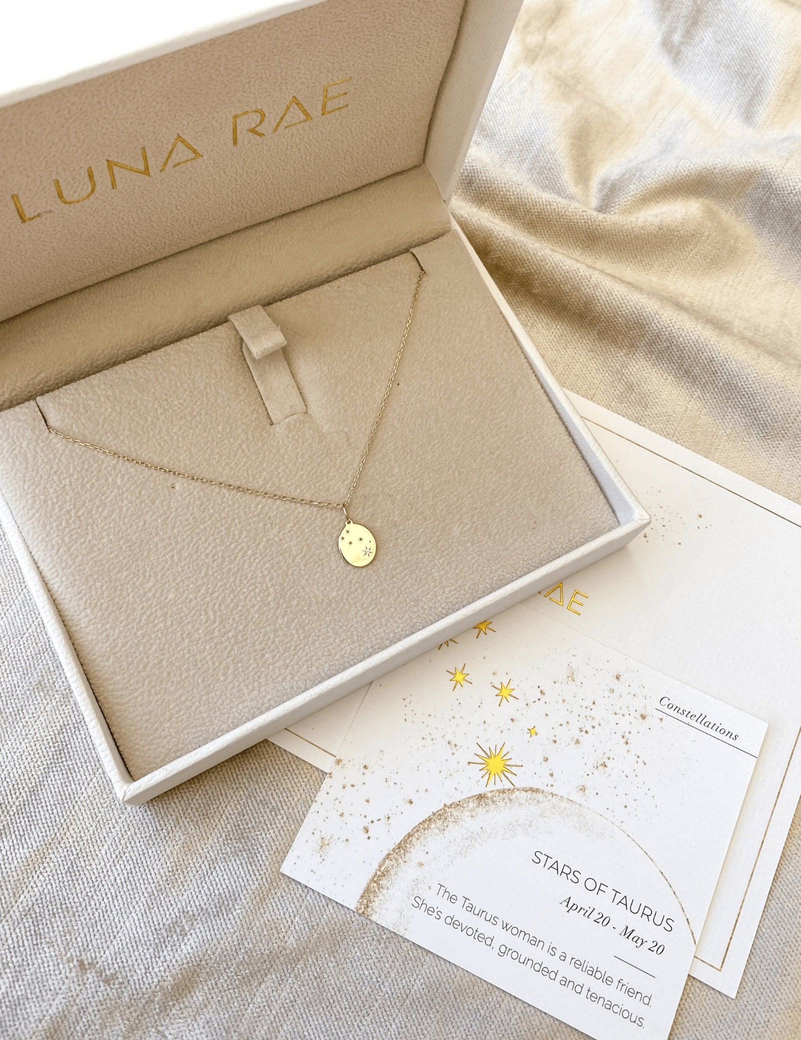 Picture of Luna Rae Yellow Gold Stars of Taurus