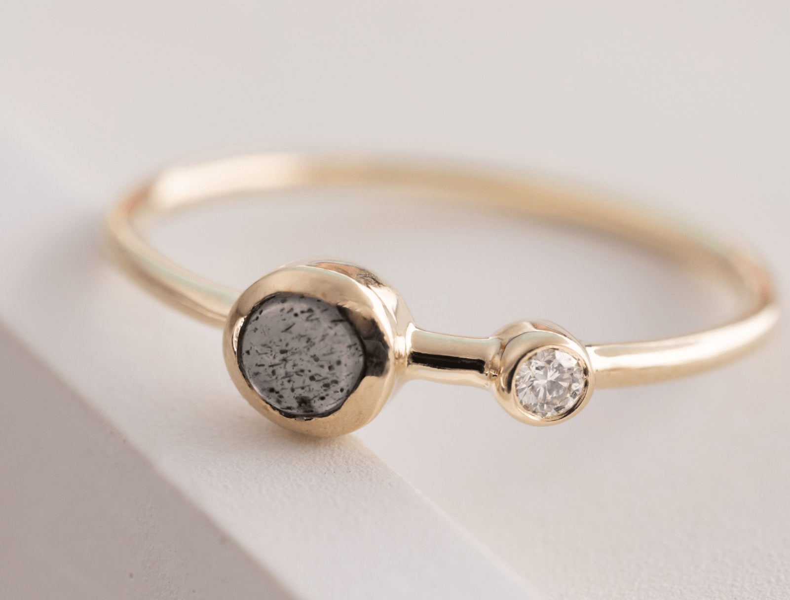 Picture of Luna Rae Solid 9k Gold Stellar Ring