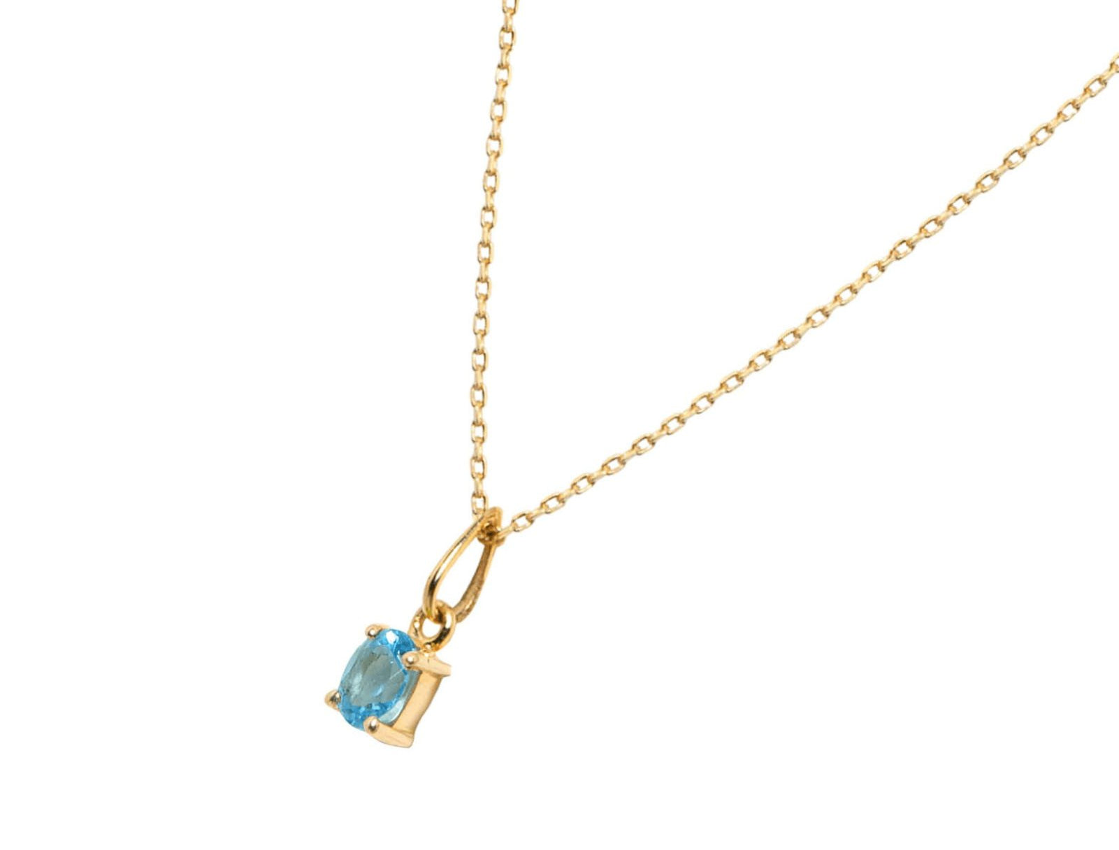 Picture of Luna Rae Solid 9k Gold Topaz Necklace