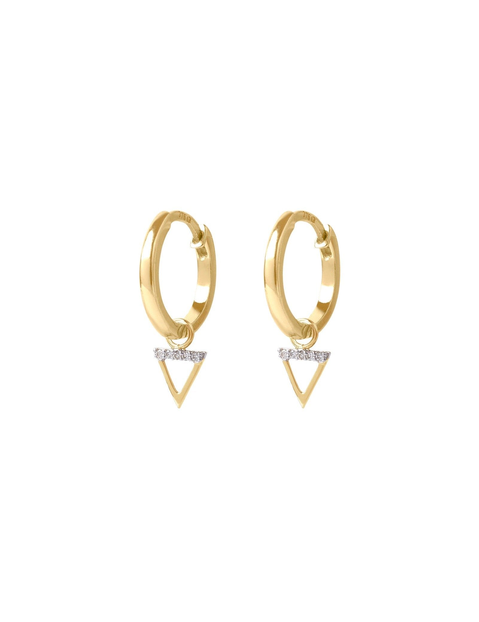 Picture of Luna Rae Solid 9k Gold Water Element Hoops