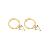 Picture of Luna Rae Solid 9k Gold Water Element Hoops