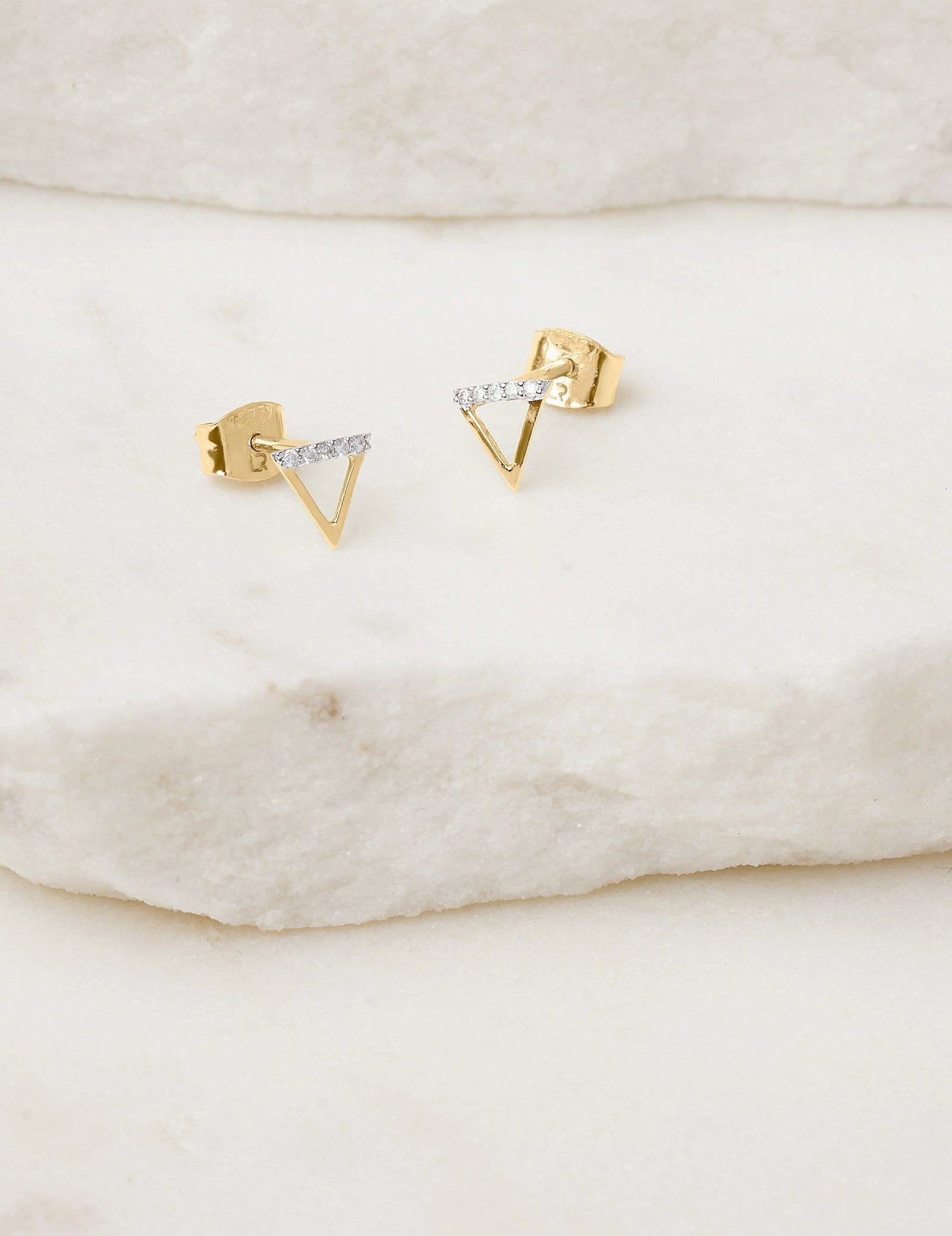 Picture of Luna Rae Solid 9k Gold Water Element Studs