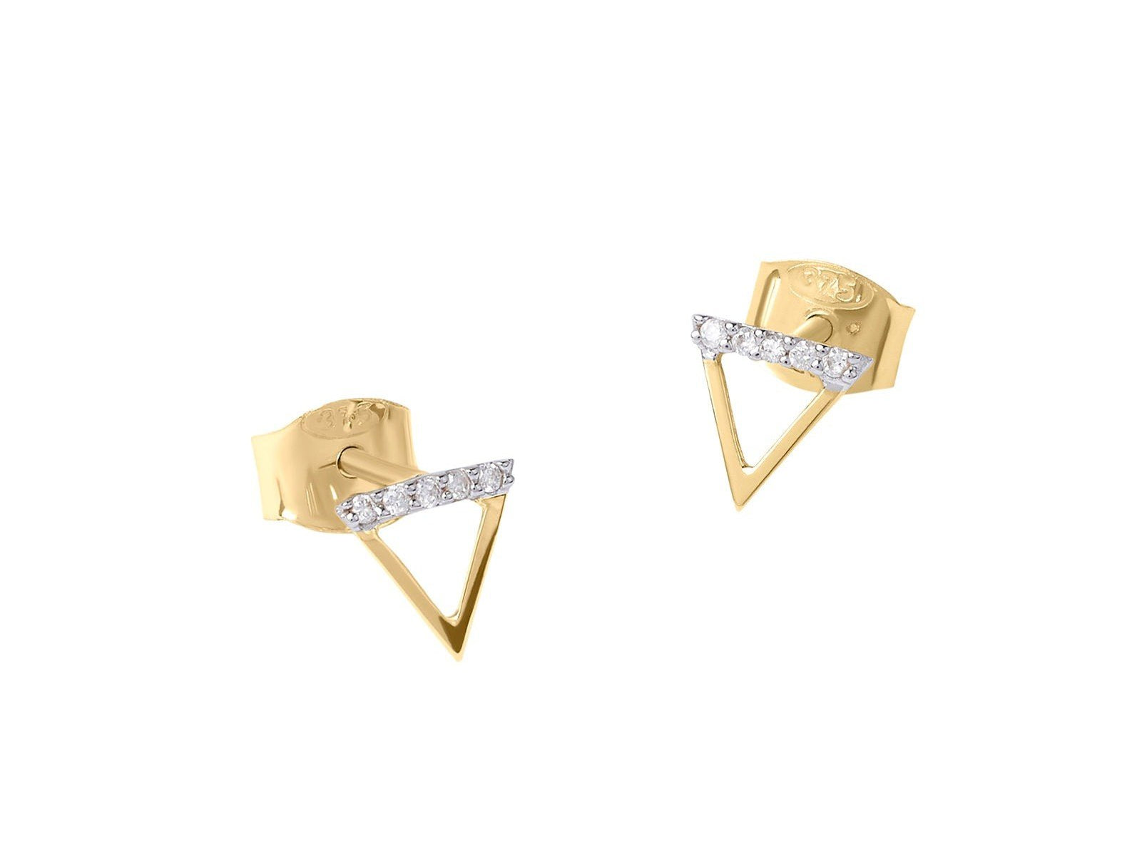 Picture of Luna Rae Solid 9k Gold Water Element Studs