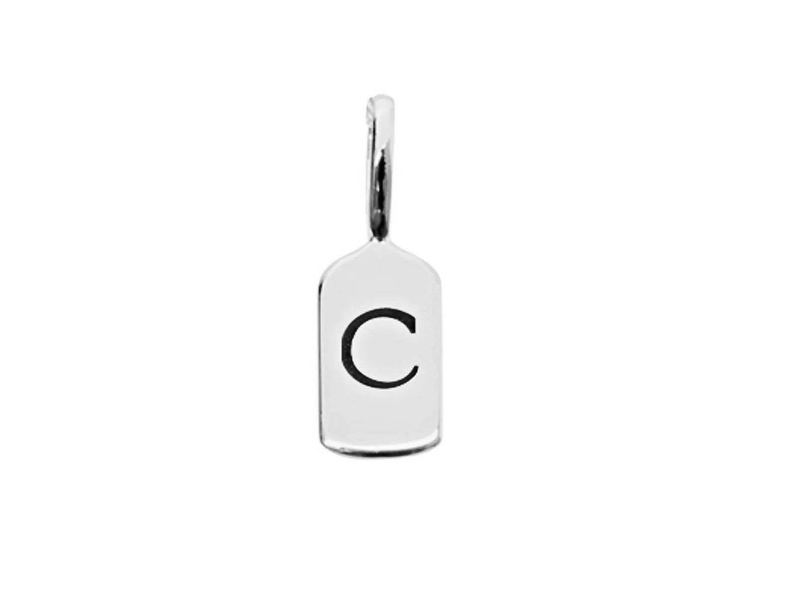 Picture of Luna Rae White Gold Letter C