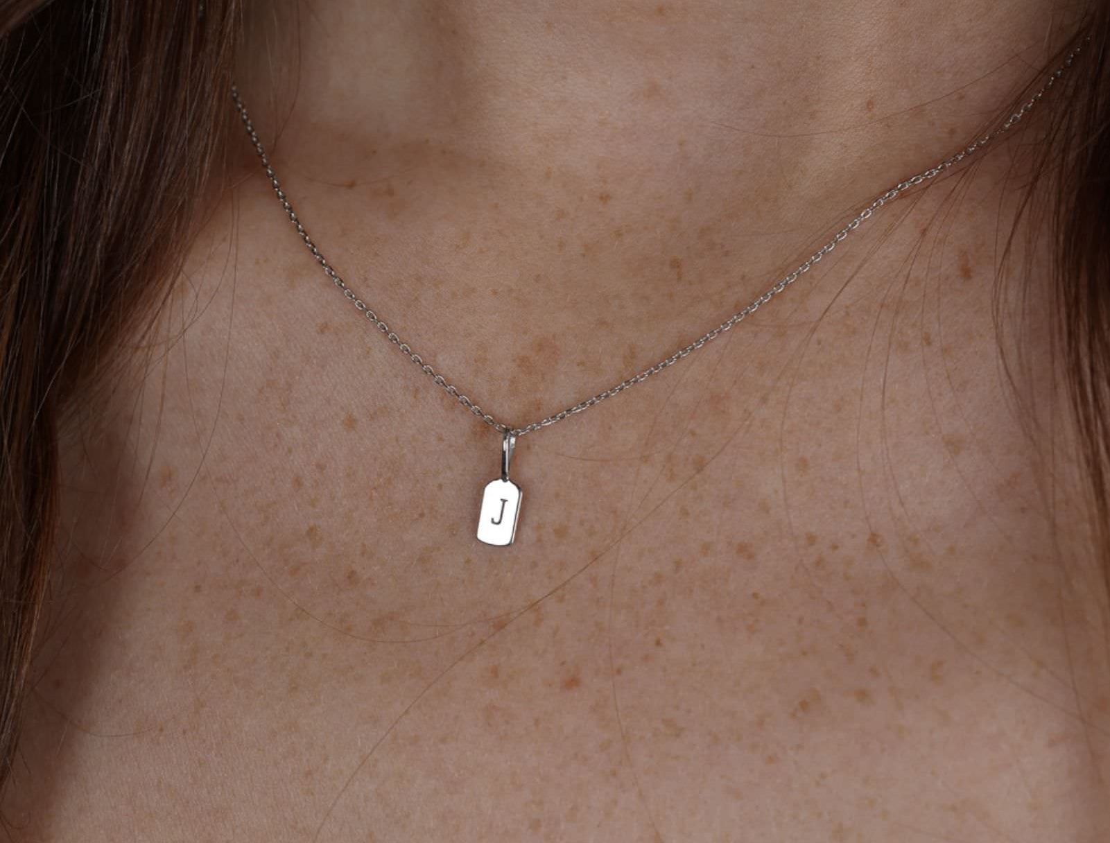 Picture of Luna Rae White Gold Letter J