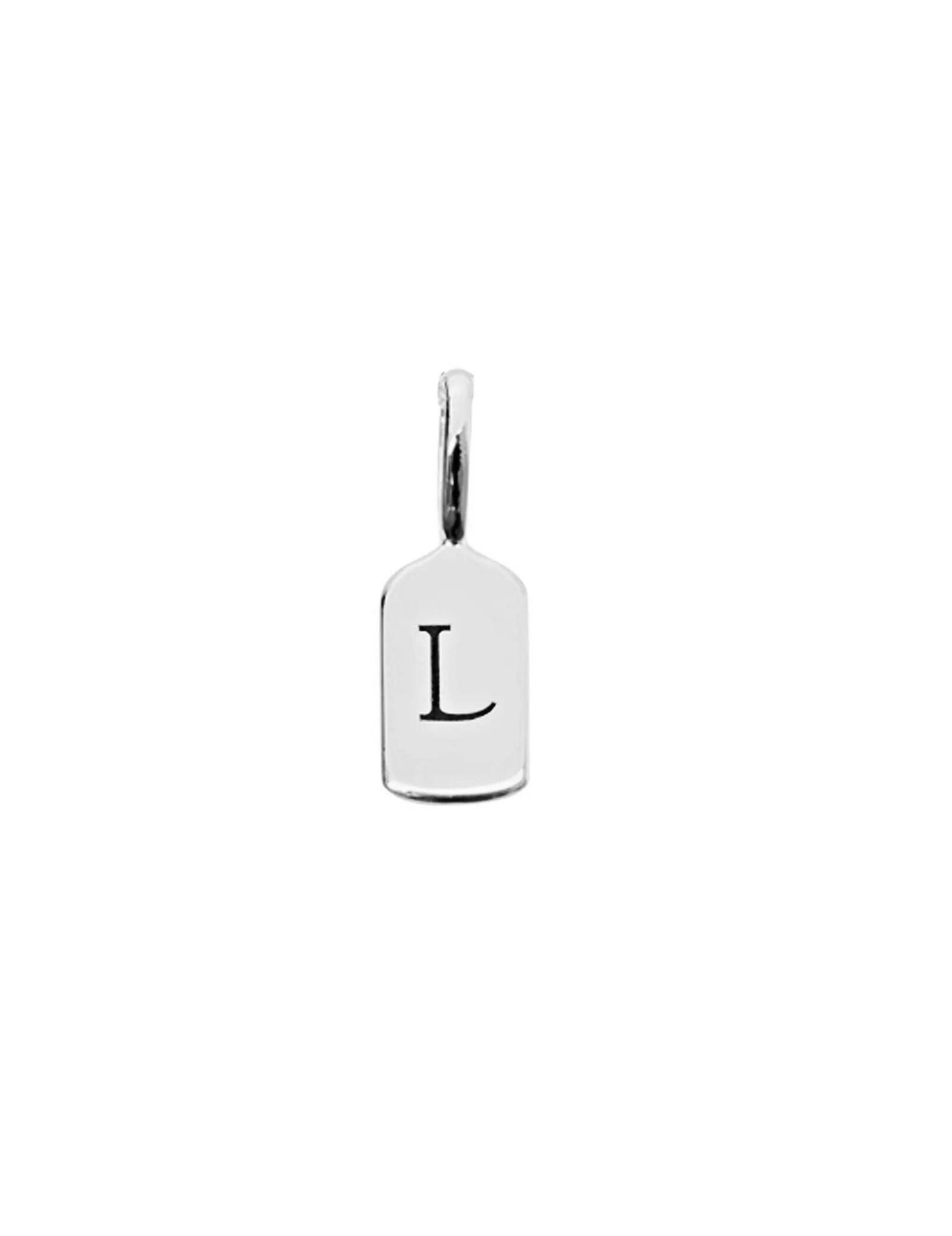 White Gold Letter L