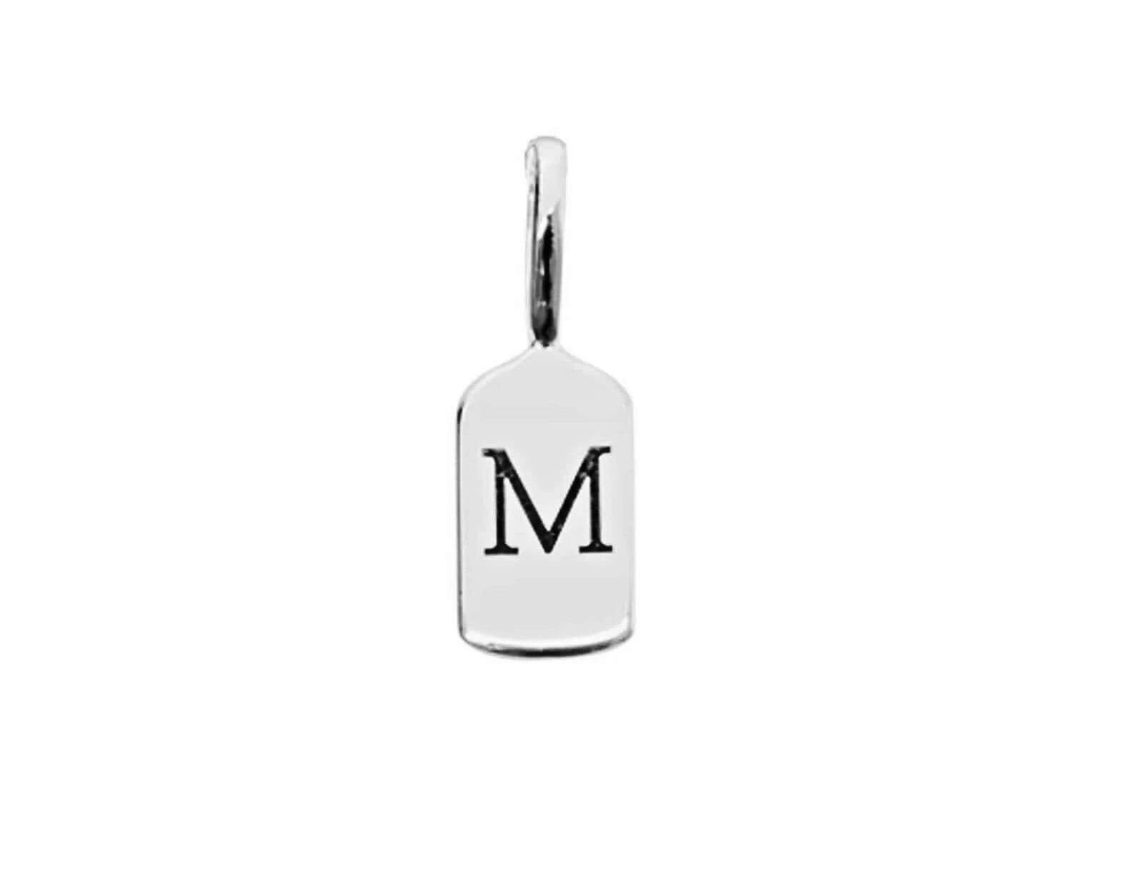 Picture of Luna Rae White Gold Letter M